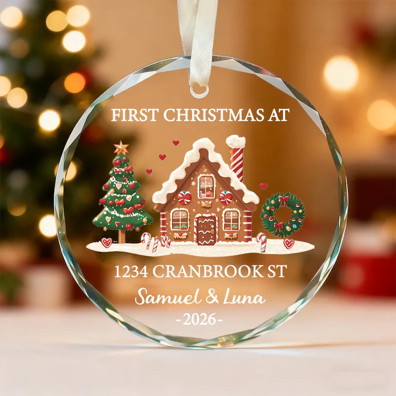 Round glass ornament